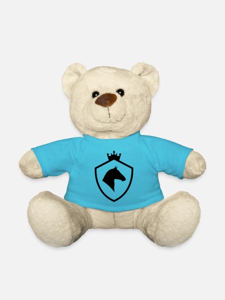 pferde wappen - Teddy - Atollblau
