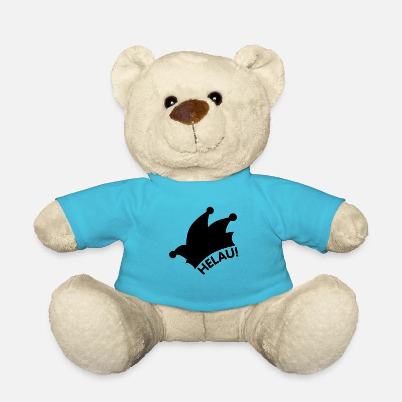Helau / Alaaf / Fasching - Teddy - Atollblau