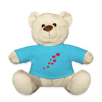 rising hearts - Teddy - Atollblau - Vorne