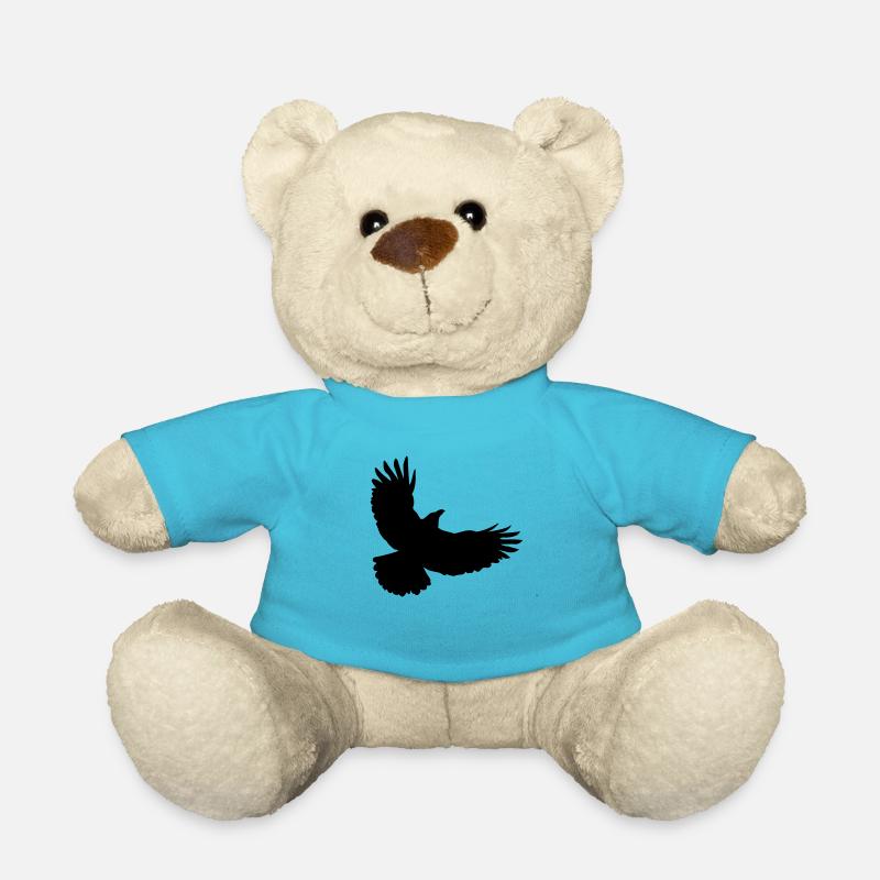 Un corbeau s’envole - Nounours - bleu outremer
