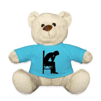 Depression sitzend Design - Teddy - Atollblau - Vorne