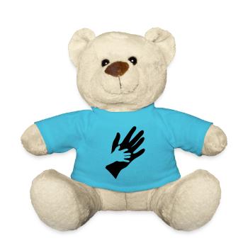 hand - Teddy Bear - atoll blue - Front