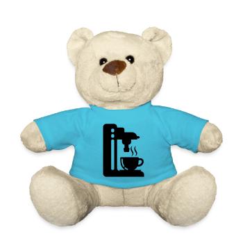 Symbole de machine à café - Nounours - bleu outremer - Devant