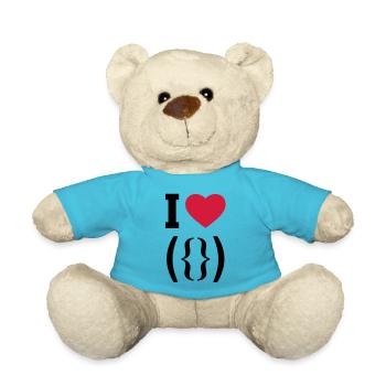 Porno - Pussy - Teddy - Atollblau - Vorne