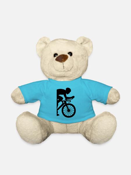 Halber Fahrrad Fahrer - Teddy - Atollblau