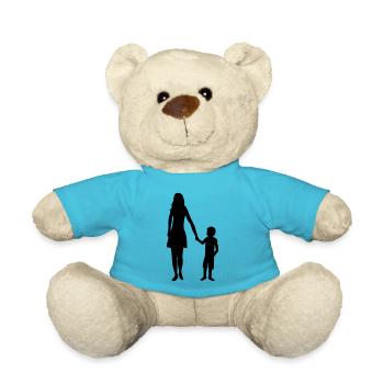 Family Son Mama - Teddy Bear - atoll blue - Front