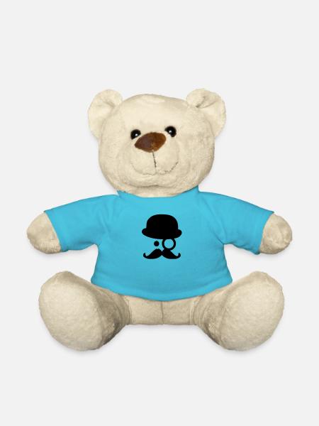 Moustache - by www.CodeShirt24.de - Nounours - bleu outremer