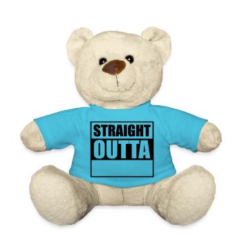 Straight outta - Teddy - Atollblau - Vorne