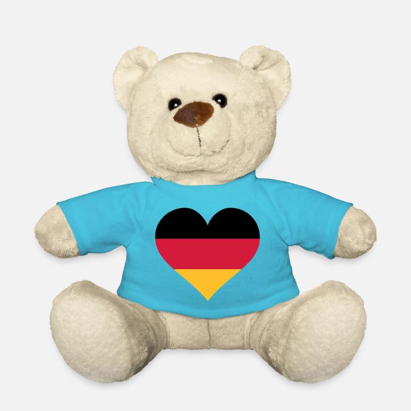 deutschland herz - Teddy - Atollblau