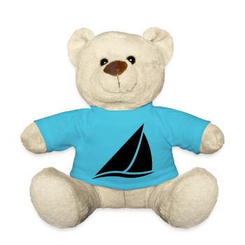 Sailboat logo for sailors, sailors and captains - Teddy Bear - atoll blue - Front