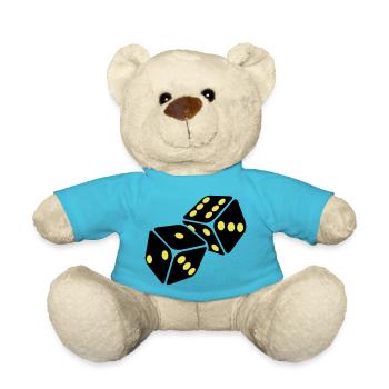 Cube - Teddy Bear - atoll blue - Front