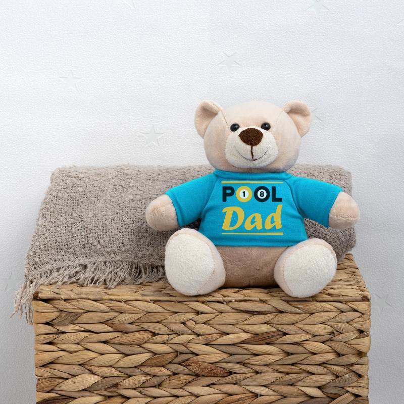Pool dad (boules de billard 1 et 8, queues de billard) Nounours