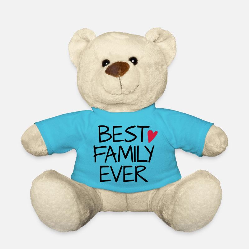 Best family ever - Teddy Bear - atoll blue