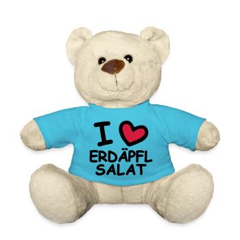 I Love Potato Salad - Teddy Bear - atoll blue - Front