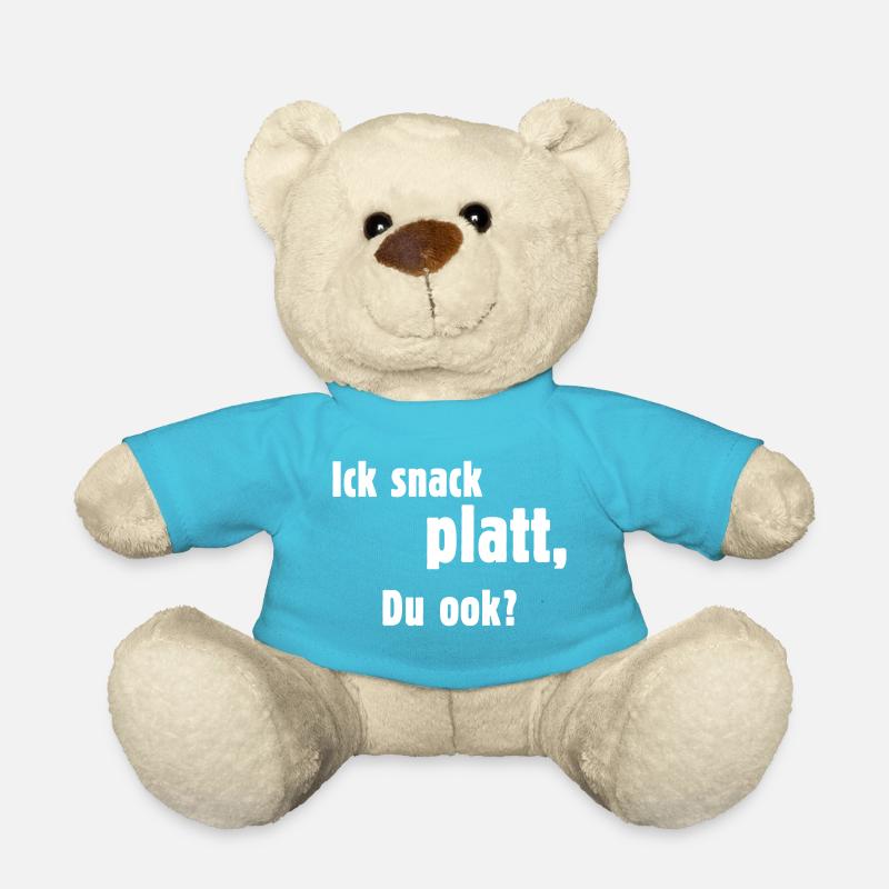 Ick Snack Platt, Du Ook? (Plattdeutsch / Platt) - Teddy - Atollblau
