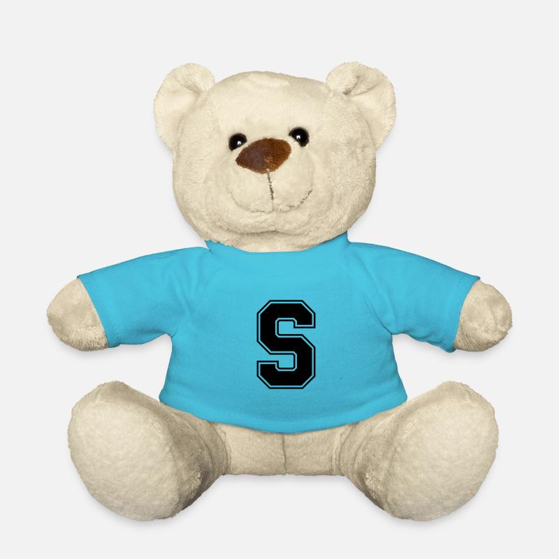 buchstabe S - Teddy - Atollblau