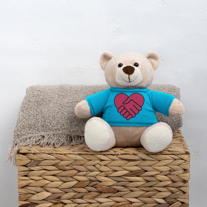 Hand in Hand Herz rot Teddy