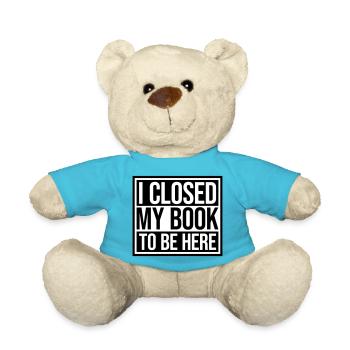 J’ai fermé mon livre - Nounours - bleu outremer - Devant
