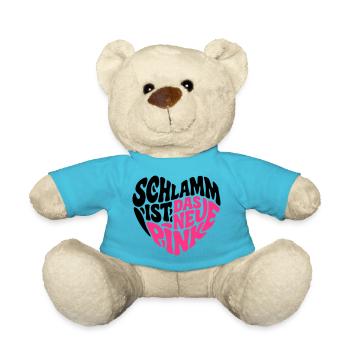 Schlamm ist das neue pink - Teddy - Atollblau - Vorne