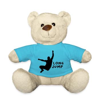 Weitsprung Design Geschenk - Teddy - Atollblau - Vorne