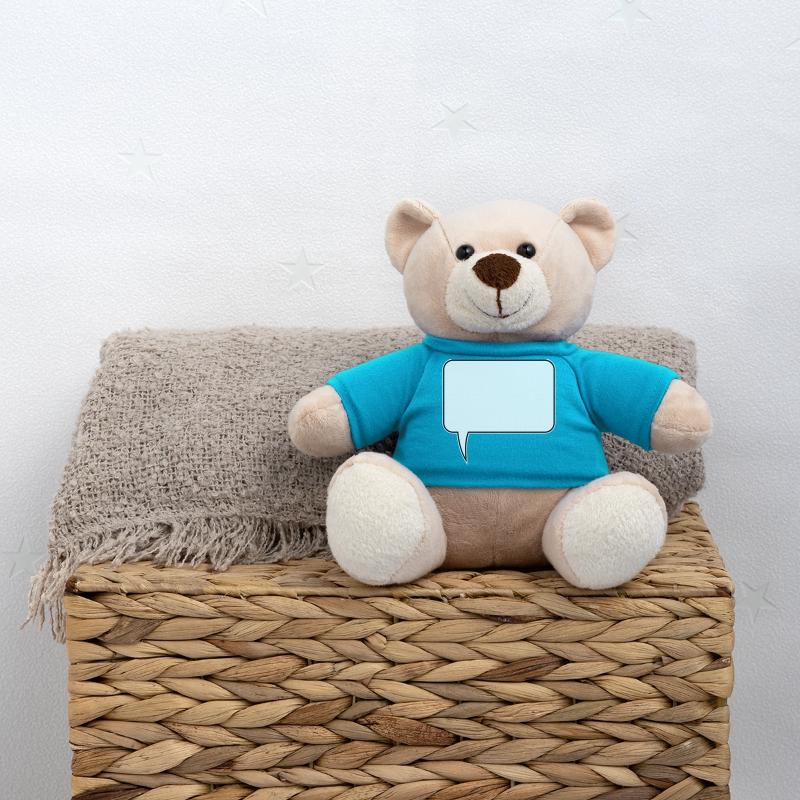Sprechblase Rechteck Design Teddy