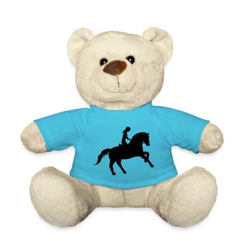 Rider and horse united - Teddy Bear - atoll blue - Front