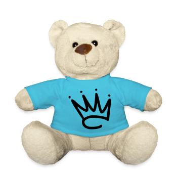 émoji couronne couronne croquis noir - Nounours - bleu outremer - Devant