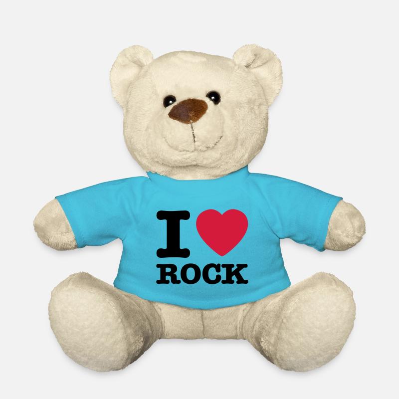 i love rock / I heart rock - Teddy - Atollblau