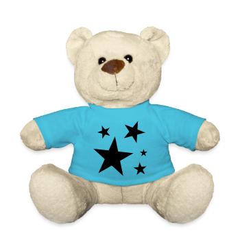 Stars Stars - Teddy Bear - atoll blue - Front