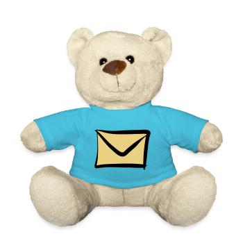 Brief / Briefumschlag Symbol. Post / E-Mail. - Teddy - Atollblau - Vorne