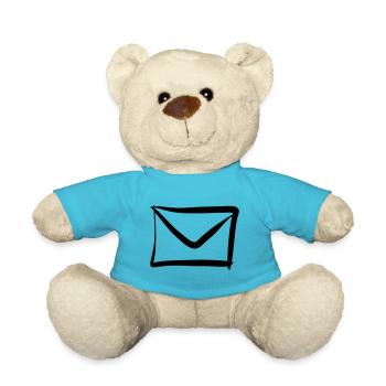 Brief / Briefumschlag Symbol. Post / E-Mail. - Teddy - Atollblau - Vorne