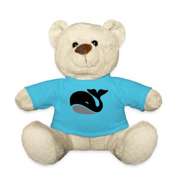 Wal - Teddy - Atollblau - Vorne