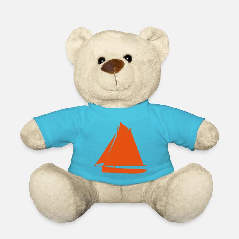 sailing boat - Teddy Bear - atoll blue