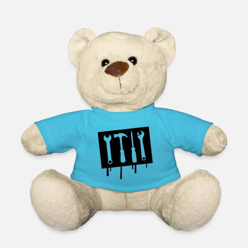 werkzeug symbol icon handwerker - Teddy - Atollblau