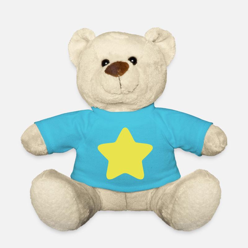etoile bord arrondi star 3 - Nounours - bleu outremer