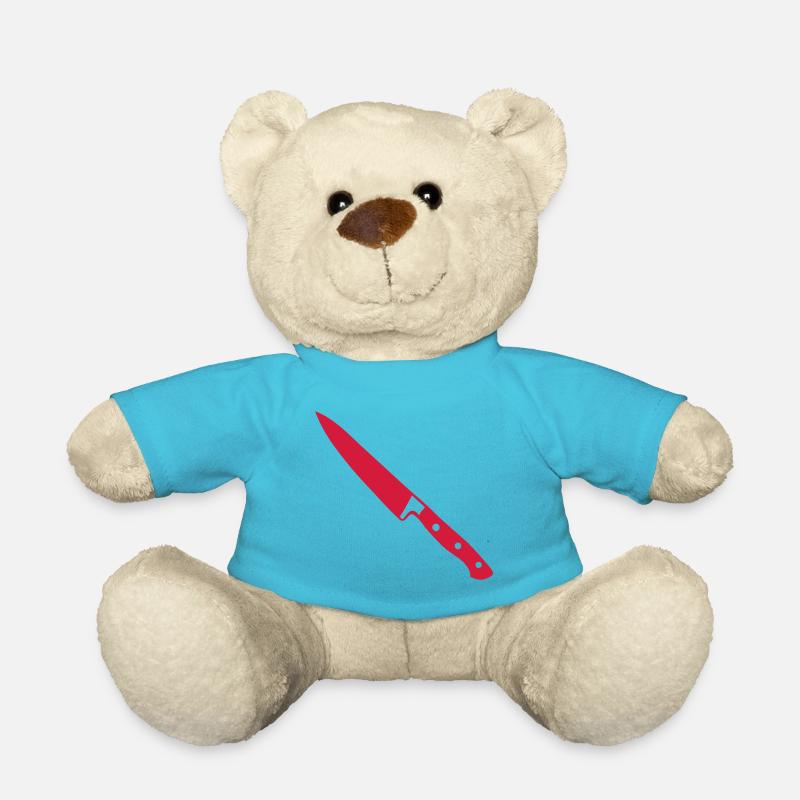 couteau - Nounours - bleu outremer