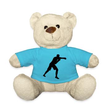 Boxer Boxen im Boxring - Teddy - Atollblau - Vorne