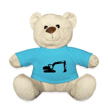 EXCAVATOR LOGO SYMBOL - Teddy Bear - atoll blue - Front