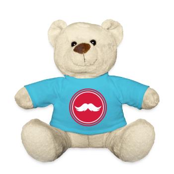 Schnurrbart symbol - Teddy - Atollblau - Vorne