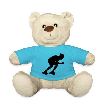 inline skating - Teddy Bear - atoll blue - Front