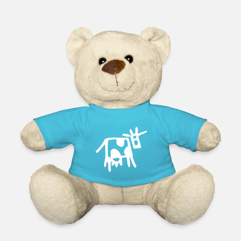 Lustige Kuh - Teddy - Atollblau