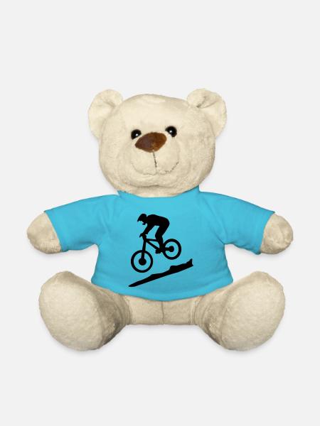 downhill biking - mountain biking - Teddy Bear - atoll blue