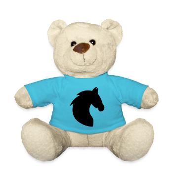 HORSE HORSE SILHOUETTE PONY - Teddy Bear - atoll blue - Front