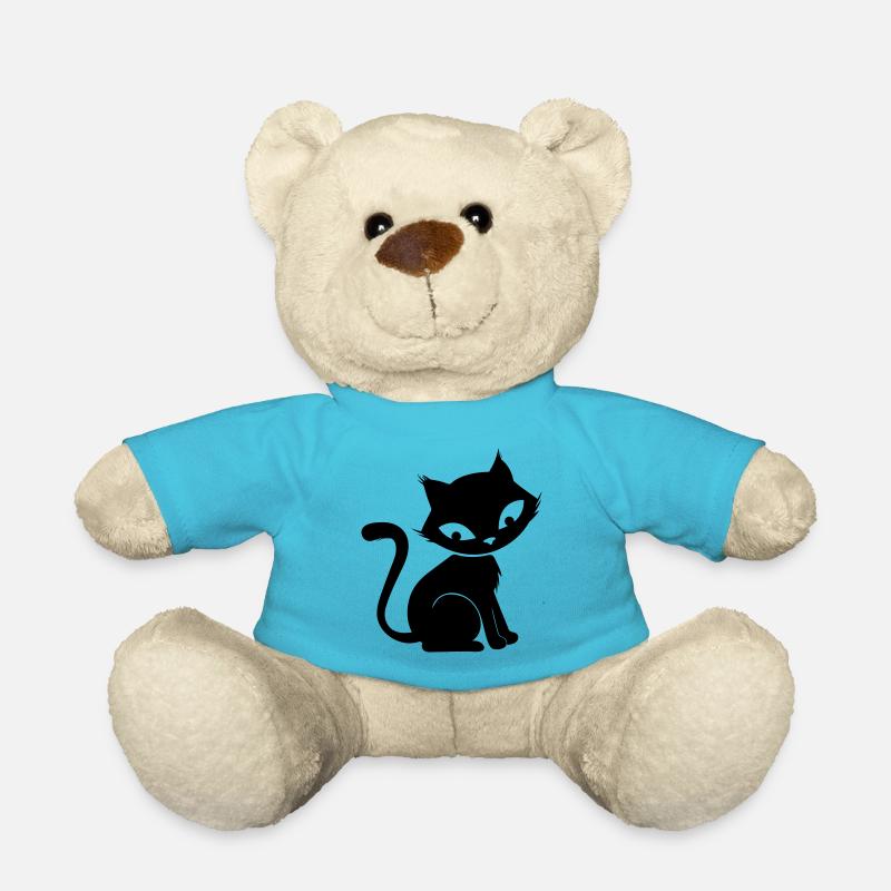 Süße Katze - Teddy - Atollblau