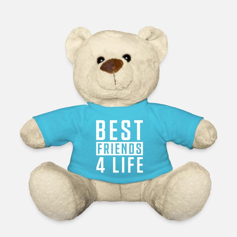 best friends forever friends - Teddy Bear - atoll blue