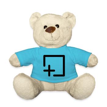 Enregistrer Ajouter Icône d’ordinateur Forme Cadeau abstrait - Nounours - bleu outremer - Devant
