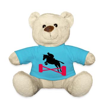 show jumping - Teddy Bear - atoll blue - Front