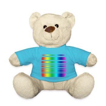Rainbow - Teddy Bear - atoll blue - Front