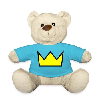 krone crown koenig king castle schloss tower burg1 - Teddy - Atollblau - Vorne