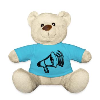 Mégaphone - Nounours - bleu outremer - Devant